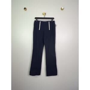 Ralph Lauren Black Label High Waisted Navy Blue Wide Leg Pants